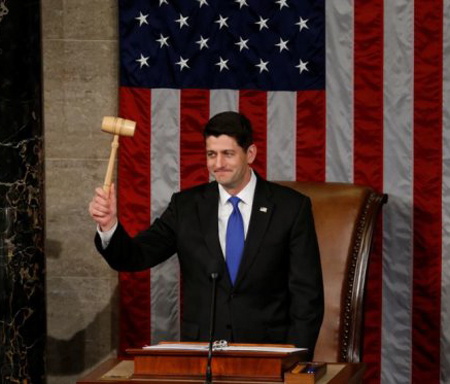 Ông Paul Ryan tái đắc cử Chủ tịch Hạ viện Mỹ.